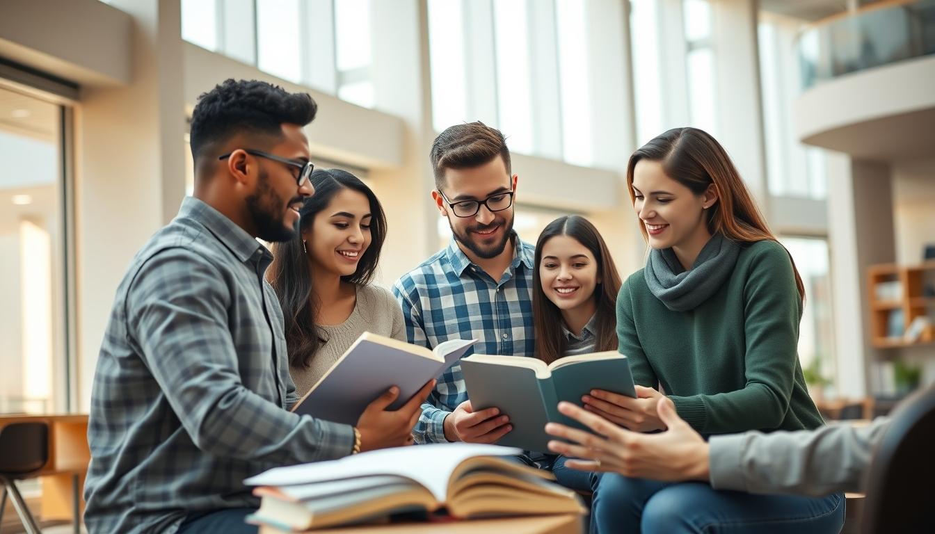 Student using learning strategies while studying