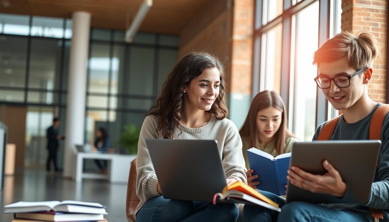 Structured study materials and learning resources on a desk