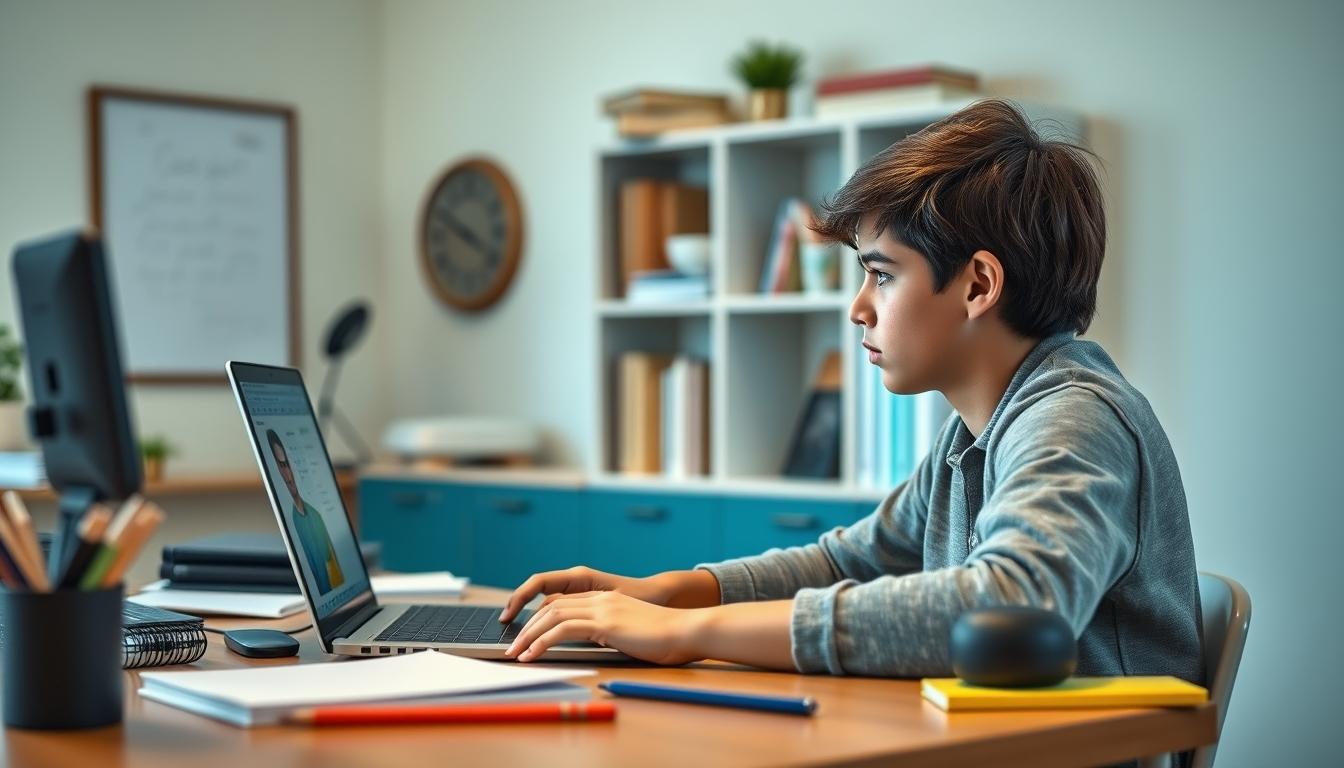 Digital learning platform with online study materials